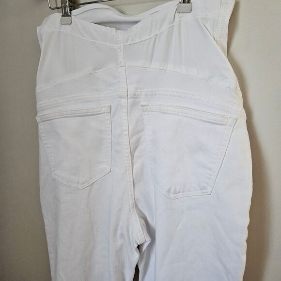 J.Crew Jeans White Denim Maternity Signature Stretch Casual Neutral Size 29 - Picture 8 of 11